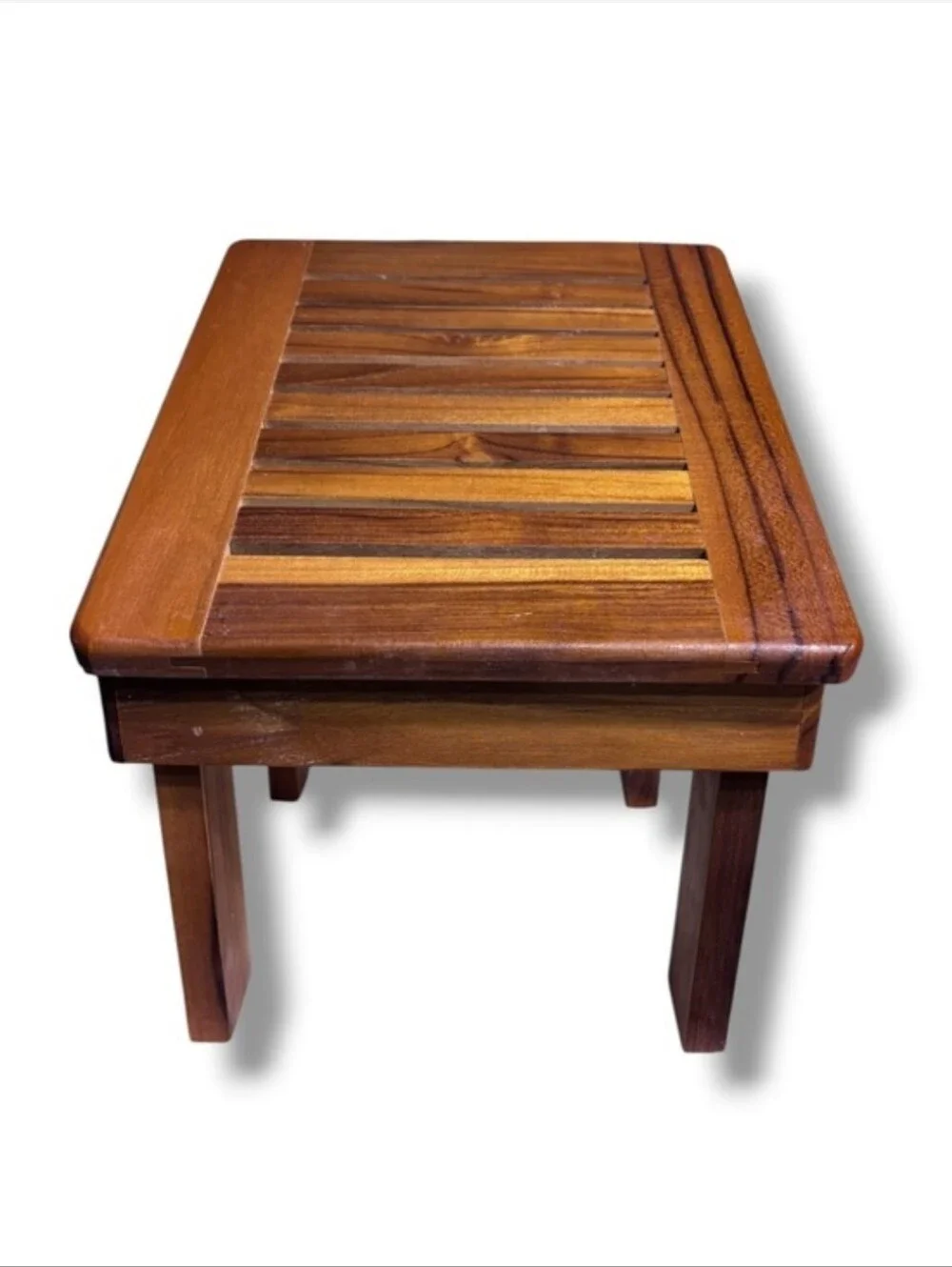 TEAKWOOD 12” Tall Compact Teak Shaving Foot Rest